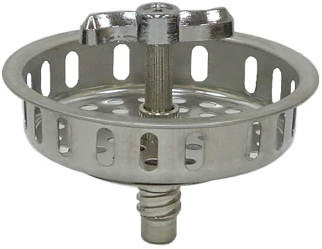Alt view image 2 of 4 - Twist Lock Basket Strainer Replacement (Premium 304 Stainless Steel Construction) for 3-1/2" Spin and Seal Drains W/Threaded Stopper Function