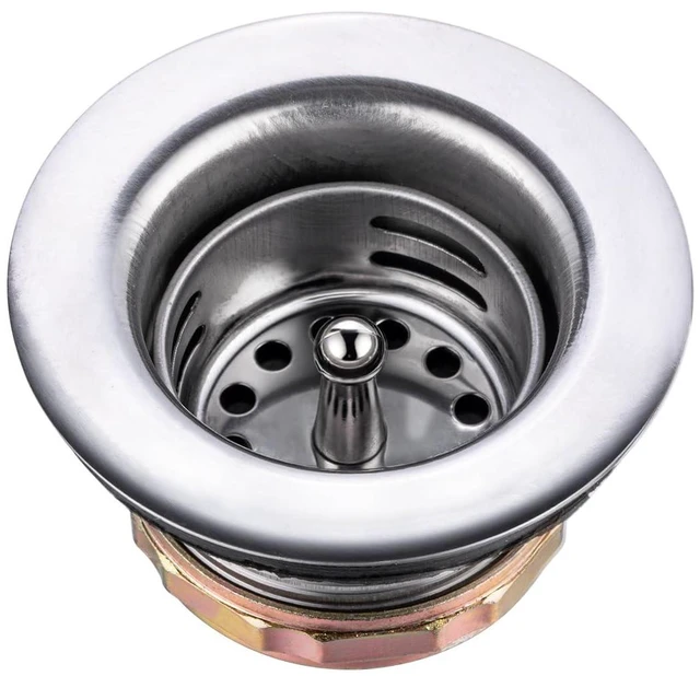 Main image of 2-in rv Sink Drain Kit, Bar Sink Drain Strainer Basket Assembly | Commercial Grade Small Sink Drain Fits 2" Sink Opening for Prep & Hand Wash & rv & Bar Sink, 304 Stainless with Chrome Finish