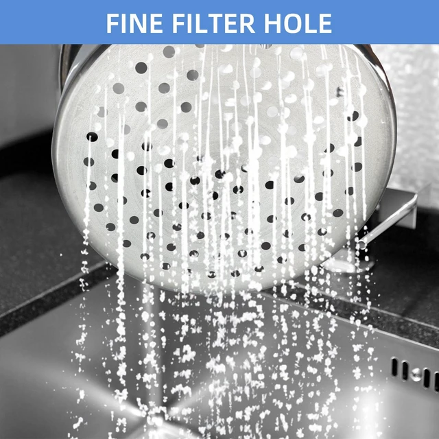Alt view image 5 of 7 - Stainless Steel Drainage Basket, Corner Sink Filter Basket,4.5-inch Sink Drainage Filter and Faucet Hanging Stainless Steel Drainage Basket, Kitchen Sink Drainage Filter, Sink Drainage Filter2Pcs