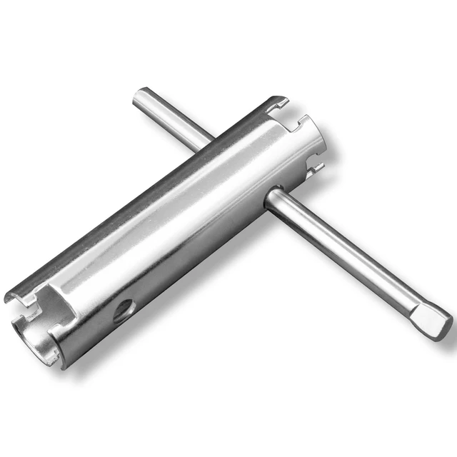 Alt view image 6 of 6 - Basket Strainer Wrench Long Enough to Work on Deep Modern Universal Sink Double-ended 1/2" & 3/8" with Sliding Handle Kitchen Tool