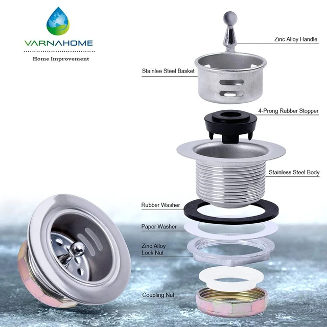 Alt view image 2 of 6 - Junior Duo Bar/Pre Sink Stainless Steel Strainer Assembly W/Basket Strainer