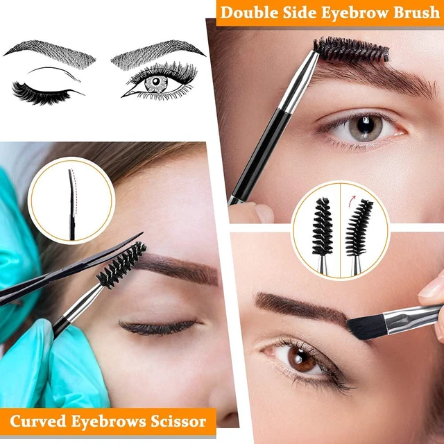 Alt view image 5 of 7 - Eyebrow Tweezers Set and Curved Scissor, Professional Stainless Steel Tweezers for Women and Men, Splinter and Ingrown Hair Removal