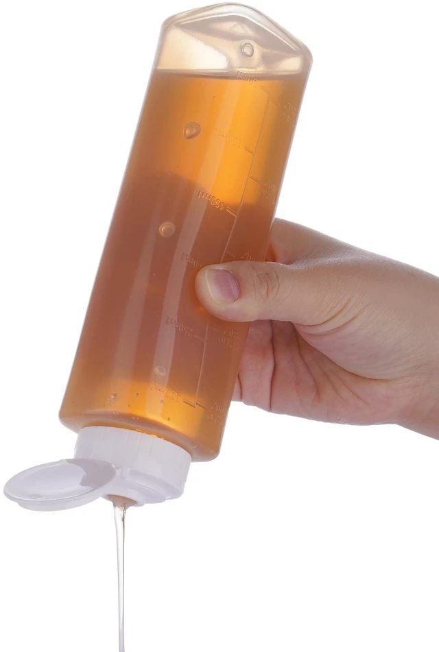 Main image of Honey Dispenser No Drip 10oz Squeeze Bottle for Syrup Sauce 1Pcs | Automatic Self-Sealing Valve Opens on Pressure and Rebounds Instantly to Prevent Backflow and Messy Drips