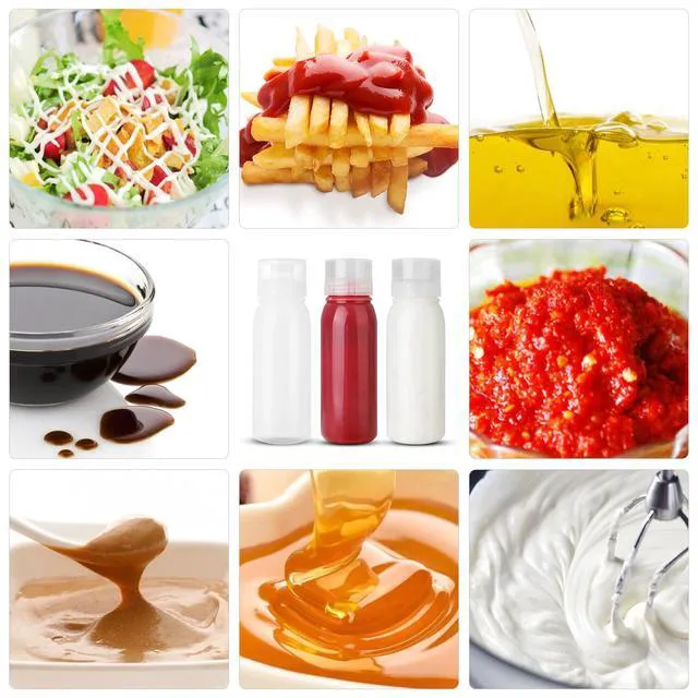 Alt view image 6 of 7 - Porous Condiment Squeeze Bottles, Salad Dressing Container, Squeeze Bottles for Sauces, Botellas Exprimibles de Condimentos 3-Pack 13 oz (380ml), Syrup Dispenser Great for Ketchup, Salad, BBQ Sauce,