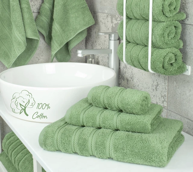 Alt view image 2 of 7 - 100% Cotton Luxury Turkish Towels, 3 Piece Towel Set | Soft Absorbent Quick Dry OEKO Tex Standard 100 Certificated Durable Machine Washable Premium Hotel Quality