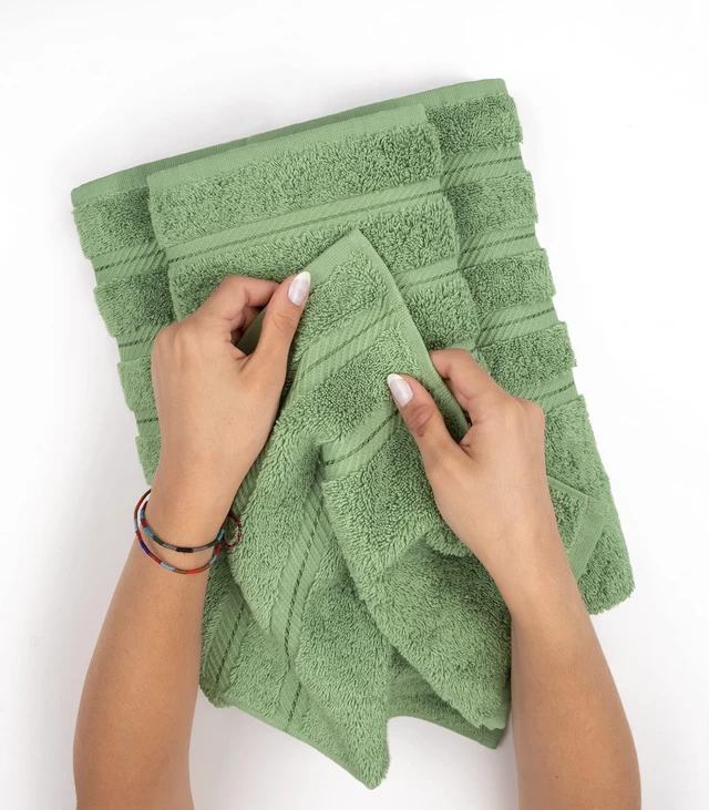 Alt view image 5 of 7 - 100% Cotton Luxury Turkish Towels, 3 Piece Towel Set | Soft Absorbent Quick Dry OEKO Tex Standard 100 Certificated Durable Machine Washable Premium Hotel Quality