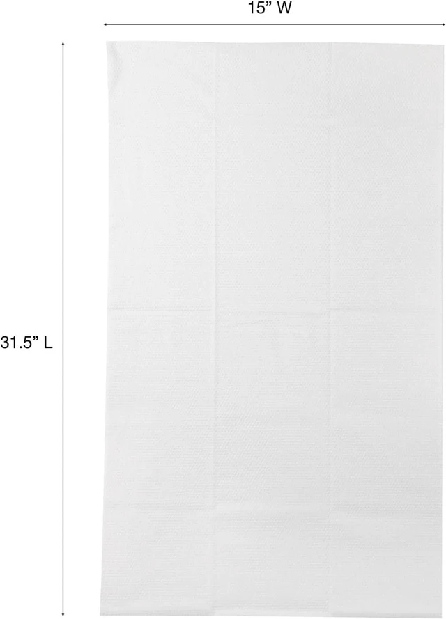 Alt view image 3 of 7 - Premium Disposable Bath Towels, Salon & Spa Towels for Hair, Face, Body, Extra Large (15" x 31.5"), White, 50-Count