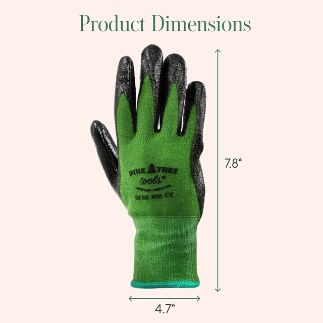 Alt view image 3 of 7 - Bamboo Garden Gloves for Women & Men - Multi-purpose Work Gloves - Breathable and Absorbent Bamboo Garden Gloves Men and Women - Gardening Work Gloves