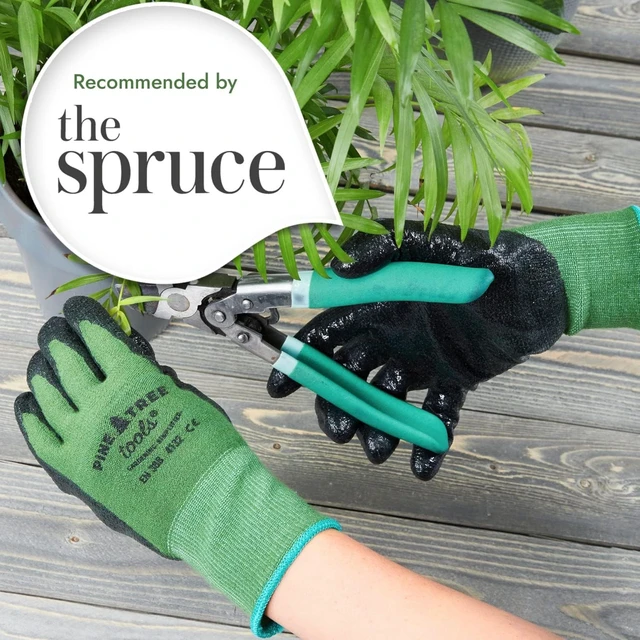 Alt view image 6 of 7 - Bamboo Garden Gloves for Women & Men - Multi-purpose Work Gloves - Breathable and Absorbent Bamboo Garden Gloves Men and Women - Gardening Work Gloves