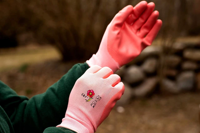 Alt view image 4 of 7 - 12 PAIRS Women Gardening Gloves with Micro Foam Coating - Garden Gloves Texture Grip - Womens Work Glove - Working Gloves For Weeding, Digging, Raking and Pruning, Large