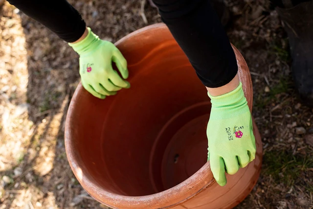 Alt view image 6 of 7 - 12 PAIRS Women Gardening Gloves with Micro Foam Coating - Garden Gloves Texture Grip - Womens Work Glove - Working Gloves For Weeding, Digging, Raking and Pruning, Large