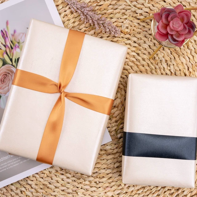 Alt view image 5 of 7 - Off White Matte Wrapping Paper - Solid Color Pearly - Lustre Paper, Off White Perfect for Wedding, Birthday, Christmas, Baby Shower,DIY Bouquet-17 Inches X 32.8 Feet