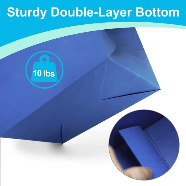 Alt view image 3 of 7 - 8Pcs Small Medium Gift Bags With 16 Tissues Paper 8x5x10 Inch | Gift Bags With Handles For Party,Birthday,Baby Shower,Wedding (8 Colors)