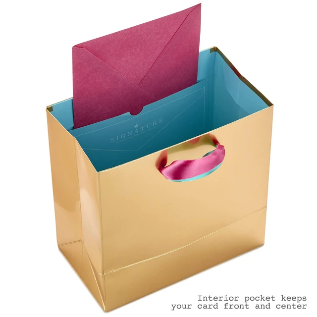 Alt view image 4 of 6 - Signature 7" Medium Gift Bag with Tissue Paper (Hooray Confetti)