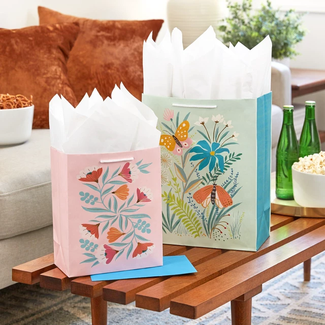 Alt view image 2 of 6 - Spring Gift Bags, 8-Pack (Florals, Lemons, Butterflies)