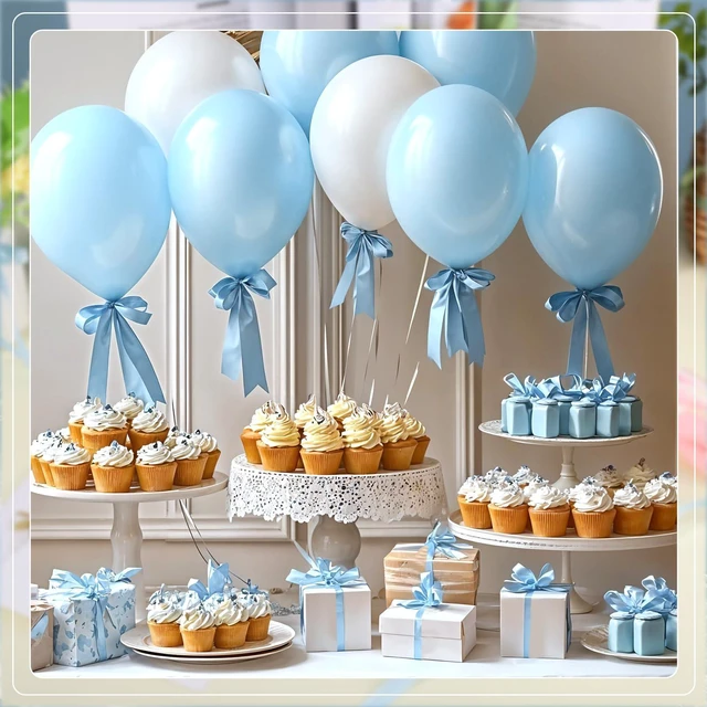 Alt view image 3 of 6 - 120 Yards Blue Satin Ribbon 3/8 Inch Light Baby Blue Thin Ribbon | Blue Ribbons for Graduation Baby Boy Shower Gender Reveal Bows Balloon Flower Bouquet Crafts Cake Wedding Dorothy Costume