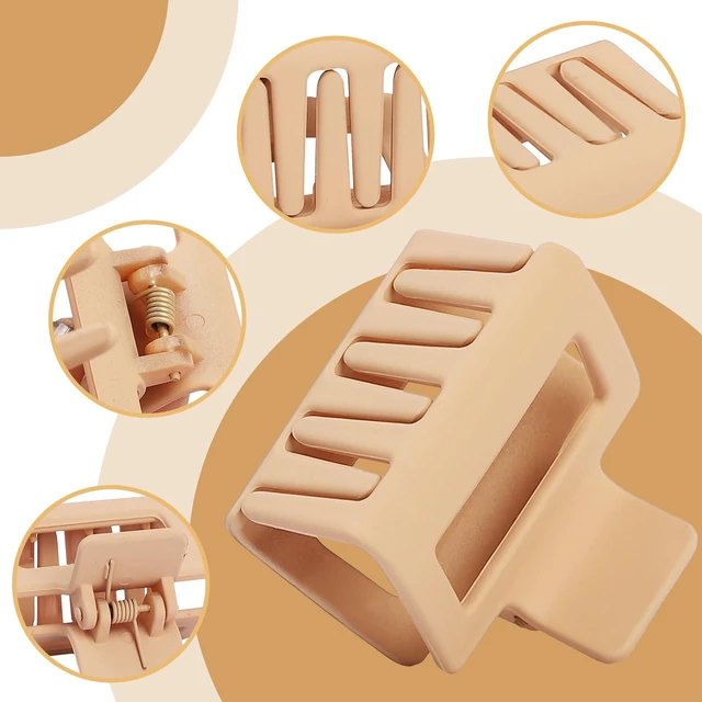 Alt view image 3 of 7 - Hair Clip 16 Count for Women - Hair Claws for Thin Thick Curly Hair - Large and Small Matte Banana Clips - Strong Hold Nonslip Hair Claws - Various Sizes and Styles