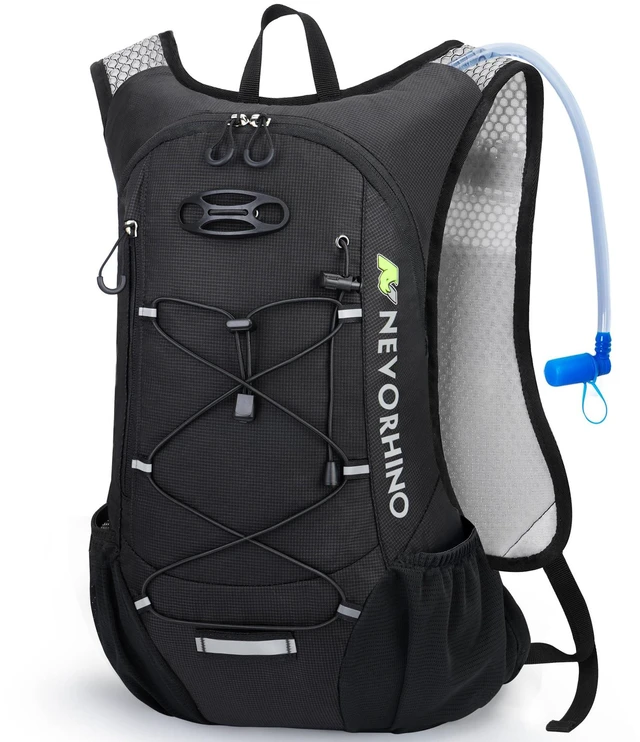 Main image of Lightweight Hydration Backpack, Running Backpack with 2L Water Bladder | Hydro Water Daypack, Small Hiking Backpack for Cycling Hiking Rave for Men Women