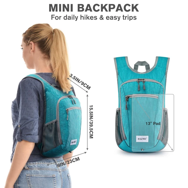 Alt view image 3 of 7 - 10L/15L Hiking Backpack Lightweight Packable Hiking Daypack Small Travel Outdoor Foldable Shoulder Bag