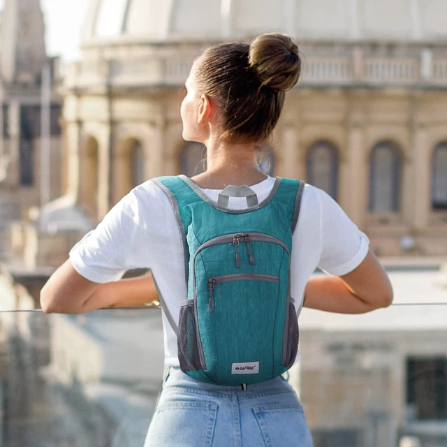 Alt view image 7 of 7 - 10L/15L Hiking Backpack Lightweight Packable Hiking Daypack Small Travel Outdoor Foldable Shoulder Bag