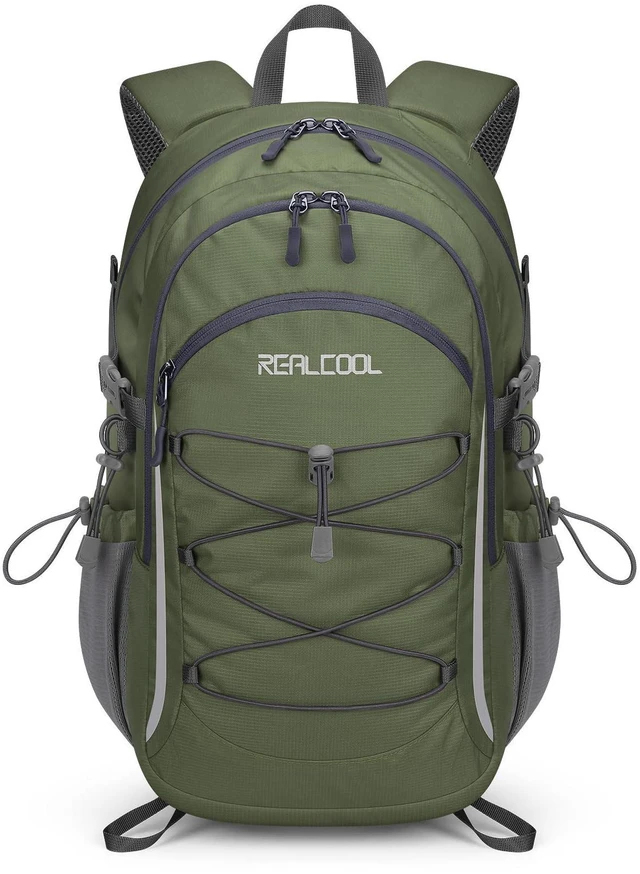 Main image of 20L Lightweight Hiking Backpack, Waterproof Daypack for Camping | 210D tear-resistant nylon, breathable shoulder and back panel, Multi-Compartment,hydration system,reflective strip,bungee net