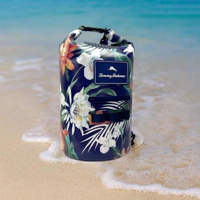 Alt view image 6 of 6 - 20L Waterproof Dry Bag, Roll-Top (Dark Floral)
