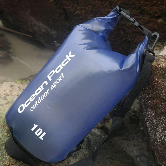 Alt view image 7 of 7 - Floating Waterproof Dry Bag for Women Men,10L/20L Roll Top Lightweight Waterproof Dry Storage Bag Backpack For Watersports,Travel,Swimming,Boating,Kayaking,Camping and Beach (Blue, 10L)