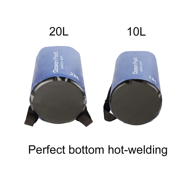 Alt view image 6 of 7 - Floating Waterproof Dry Bag for Women Men,10L/20L Roll Top Lightweight Waterproof Dry Storage Bag Backpack For Watersports,Travel,Swimming,Boating,Kayaking,Camping and Beach (Blue, 10L)