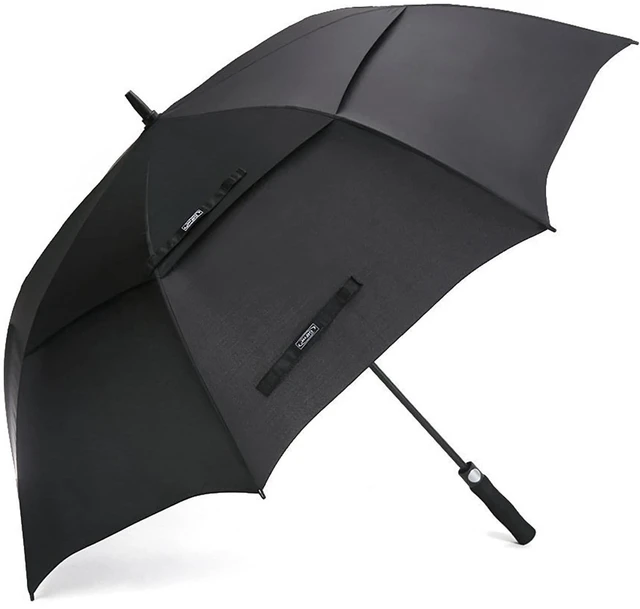 Main image of 47/54/62/68/72 Inch Golf Umbrella Windproof Auto Open Large Umbrella | Oversized Stick Umbrella, Extra Large, Vented Double Canopy, Waterproof 210T Pongee Fabric, Fiberglass Frame, EVA Foam Handle