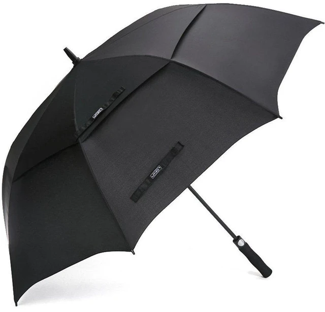 Main image of 47/54/62/68/72 Inch Golf Umbrella Windproof Auto Open Large Umbrella | Oversized Stick Umbrella, Extra Large, Vented Double Canopy, Waterproof 210T Pongee Fabric, Fiberglass Frame, EVA Foam Handle