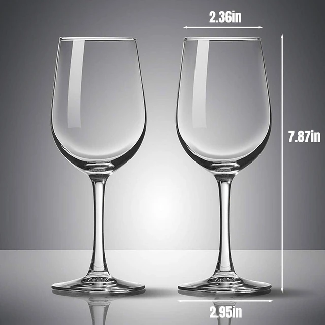 Alt view image 3 of 7 - Wine Glasses Set of 2, 10 oz Long Stem for Red and White Wine | Each hand-blown clear wine glass has a wide bowl for swirling and serving; long-stem design suits dinners, parties and bars.