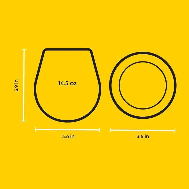 Alt view image 4 of 7 - Spirits Stemless Wine Glasses for Red or White Wine (Set of 4)-15-Ounces