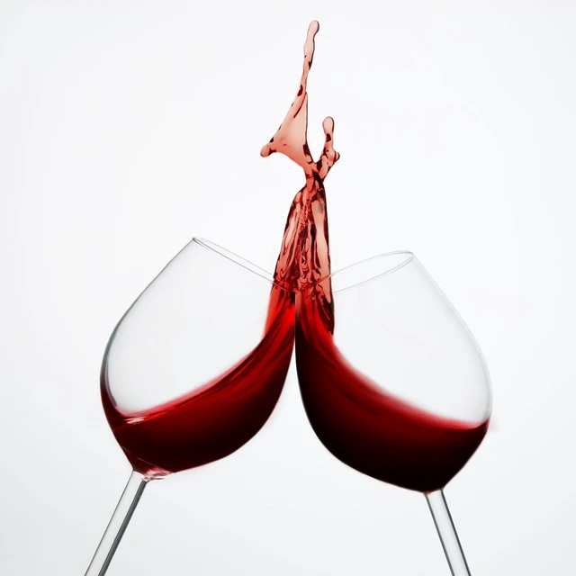 Alt view image 3 of 6 - Wine Glasses Set of 2, Hand-Blown Long Stem, Clear, 10 fl oz | Wide bowl supports swirling for red or white varieties, including Bordeaux, Pinot Noir, Burgundy and Cabernet Sauvignon.