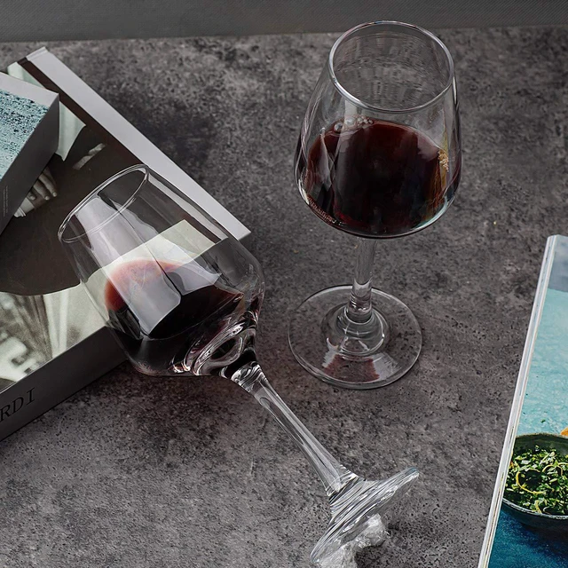 Alt view image 4 of 6 - Wine Glasses Set of 8, 12oz, Lead-free, Clear, Durable Glassware