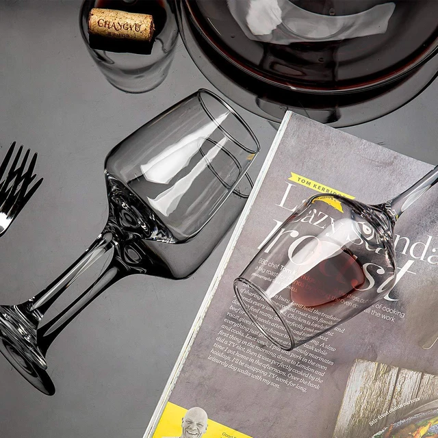 Alt view image 5 of 6 - Wine Glasses Set of 8, 12oz, Lead-free, Clear, Durable Glassware
