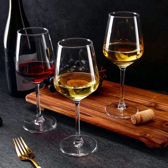Alt view image 4 of 6 - Wine Glasses Set of 8, 12oz Clear Red/White, Long Stem Wine Glasses for Party, Wedding and Home
