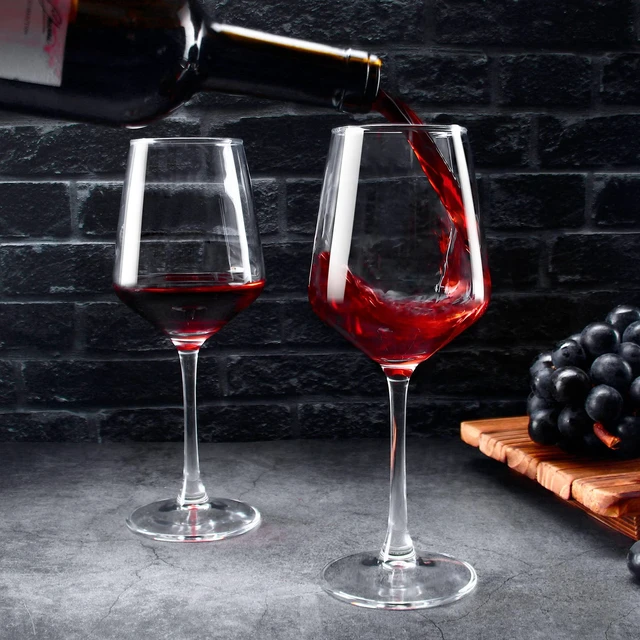 Alt view image 5 of 6 - Wine Glasses Set of 8, 12oz Clear Red/White, Long Stem Wine Glasses for Party, Wedding and Home