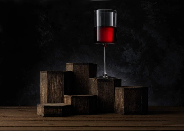 Alt view image 6 of 7 - Claire 14oz Red Wine Glass Set, Large Wine Glasses Set of 2, Elegant Crystal Wide Rim Stemware, Modern Glasses with Stem, Made in Europe Stemmed Glassware for Unique Gifts