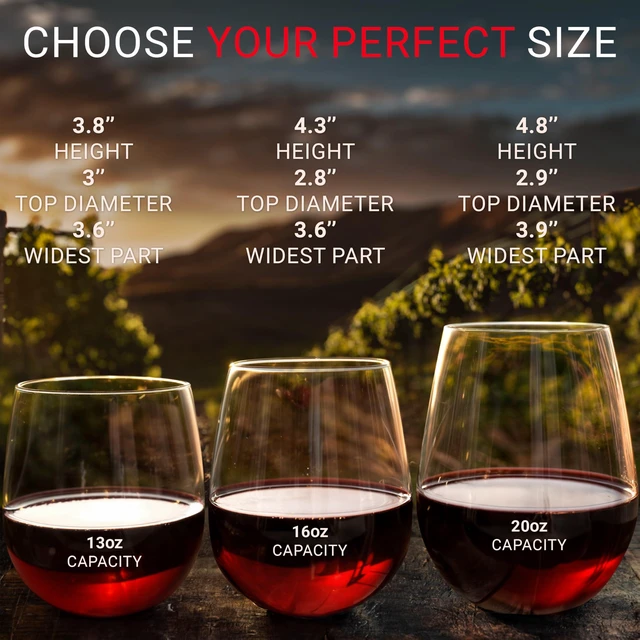 Alt view image 3 of 6 - Unbreakable Stemless Plastic Wine Glasses | Reusable | Shatterproof 100% Tritan Plastic | Dishwasher-Safe | BPA-free | Awesome for Indoor & Outdoor | 16 oz, Set of 4