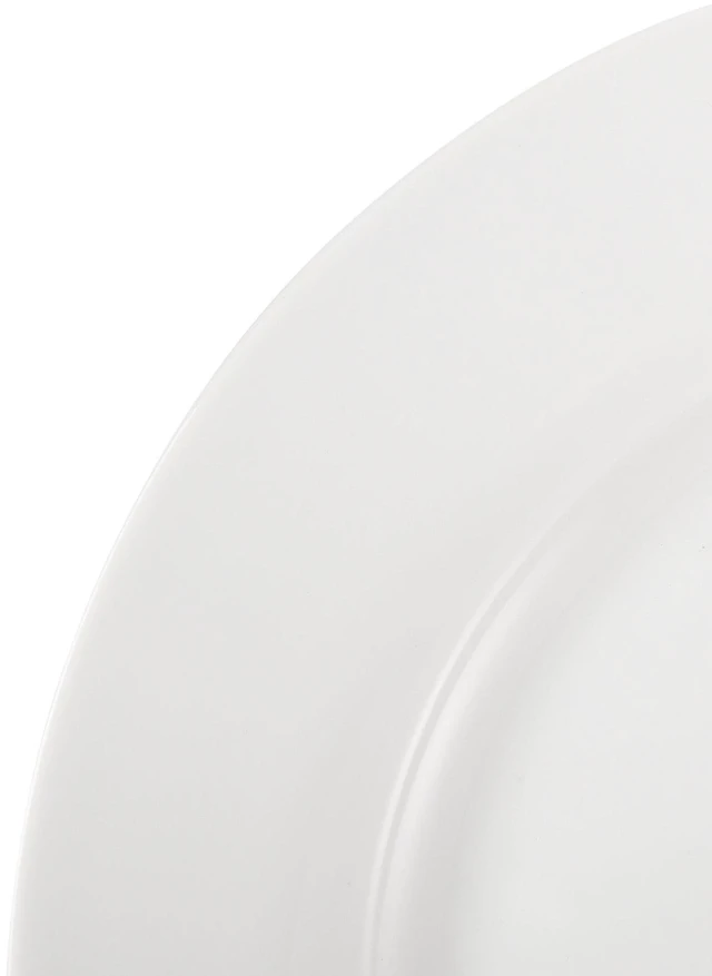 Alt view image 5 of 6 - 6-Piece White Dinner Plate Set, Microwave and Dishwasher Safe for Everyday Use, 10.5 inches