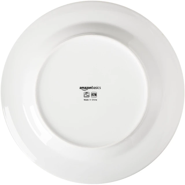 Alt view image 6 of 6 - 6-Piece White Dinner Plate Set, Microwave and Dishwasher Safe for Everyday Use, 10.5 inches