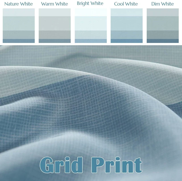Alt view image 6 of 7 - Ombre Ocean Blue Shower Curtain for Bathroom 70x72 Inch 12 Hooks | Long Shower Curtain Hooks, Bathroom Decor,Stripe, Waterproof Fabric, Gradual Color, Minimalist Design, Modern Neutral,Cloth
