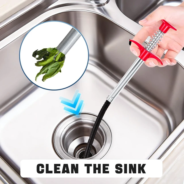 Alt view image 7 of 7 - Tweezers Drain Clog Remover Tool, 24-Inch Flexible Grabber Claw Drain Snake | Includes Tweezers and 4-Claw Bendable Plumbing Reacher for Sink, Shower, Tub, Toilet, Sewer, Kitchen and Bathroom Pipes