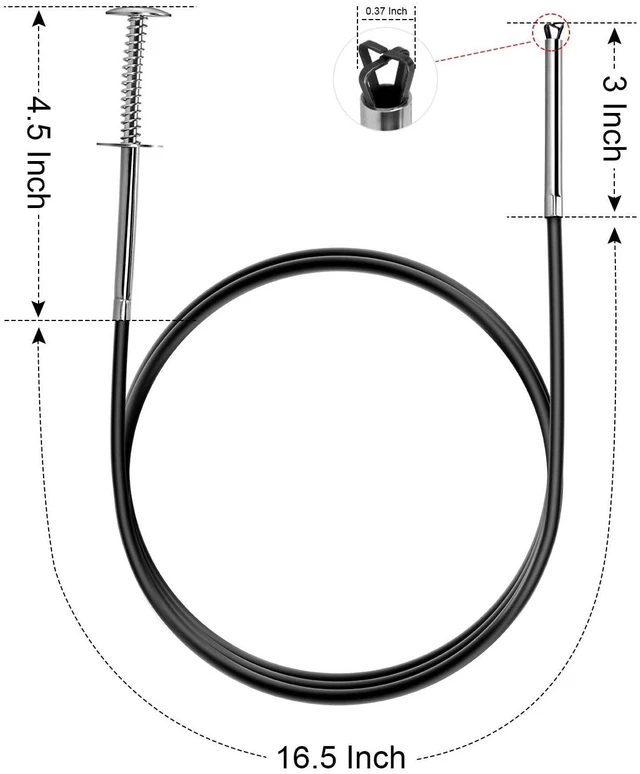 Alt view image 2 of 6 - 24-Inch Flexible Claw Pickup Tool, Small Caliber Grabber | 24-Inch Flexible Four-Claw Pickup Tool with Slim Tip for Retrieving Screws, Jewelry and Small Objects from Narrow Spaces