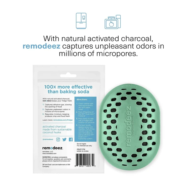 Alt view image 4 of 7 - Refrigerator Deodorizer with Activated Charcoal for Fridge
