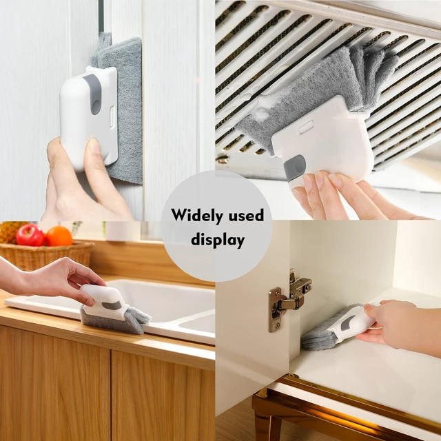 Alt view image 6 of 7 - Window Cleaning Brush,Multifucation Groove Cleaning Brush for Household Use, 3 in 1 Window Sliding Door Track Cleaner, Sill, Tile Lines, Shutter, Car Vents, Keyboard, Small Spaces Clean Kit