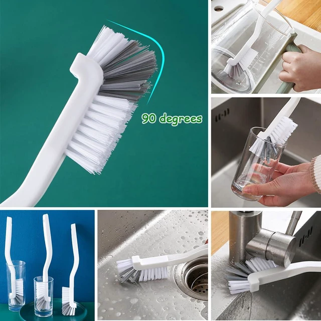 Alt view image 4 of 7 - 12Pcs Small Crevice Gap Cleaning Brushes, Groove Detail Brush Cleaner Tools | Ideal for door window tracks, grooves, corners, bathroom, kitchen, faucets, sinks and keyboards deep crevice cleaning