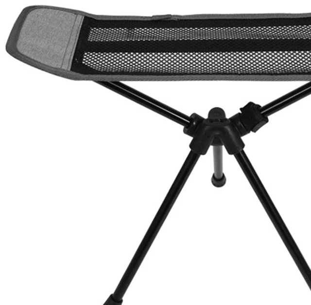 Alt view image 5 of 7 - Folding Camping Chair Footrest, Aluminum Alloy and Oxford Nylon Mesh, 17.72 x 15.75 in Portable Leg Rest for Outdoor Chairs
