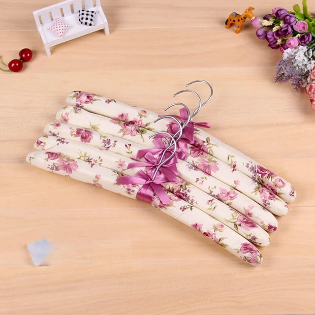 Alt view image 4 of 7 - Padded Hangers for Clothes Satin Hanger Clothes Hanger | Satin Padded Hangers,Padded Hangers for Women Sweaters,Satin Hangers Padded,Padded Clothes Hangers for Women,Sweater Hangers