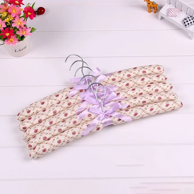 Alt view image 5 of 7 - Padded Hangers for Clothes Satin Hanger Clothes Hanger | Satin Padded Hangers,Padded Hangers for Women Sweaters,Satin Hangers Padded,Padded Clothes Hangers for Women,Sweater Hangers